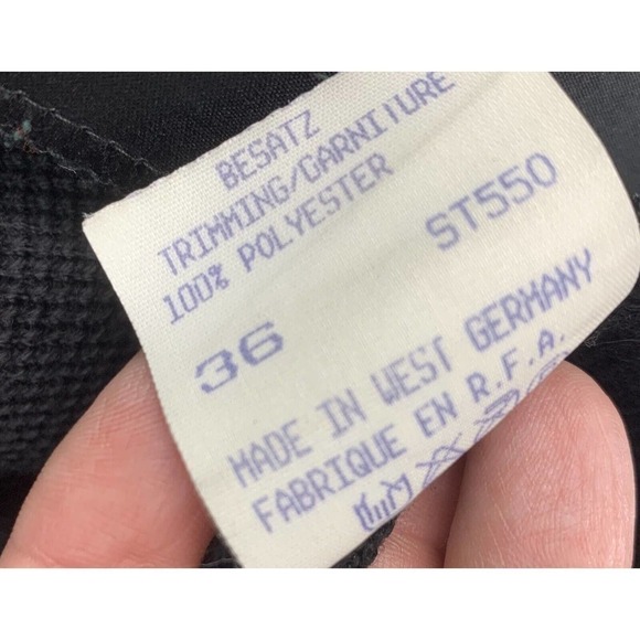 Vtg 80's Dino Valiano Applique Balloon Sleeve Knit Sweater Jacket Sz DE 36 US 8 - Picture 7 of 8